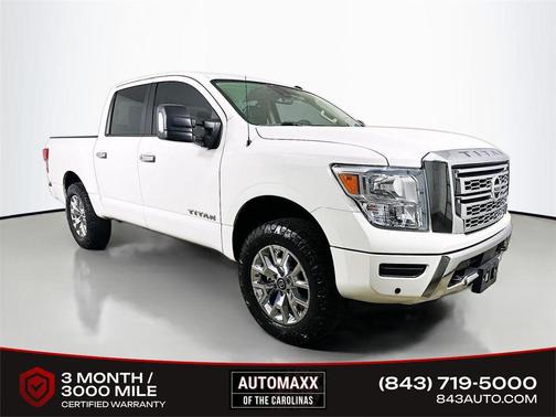 Glacier White 2021 Nissan Titan SV
