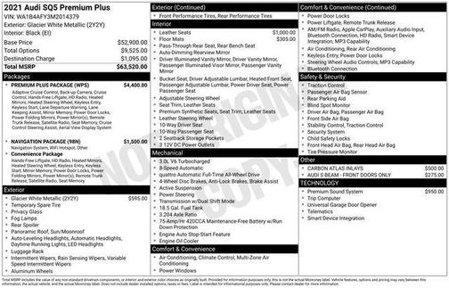 2021 Audi SQ5 3.0T Premium Plus