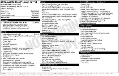 2025 Audi Q5 45 S line Premium