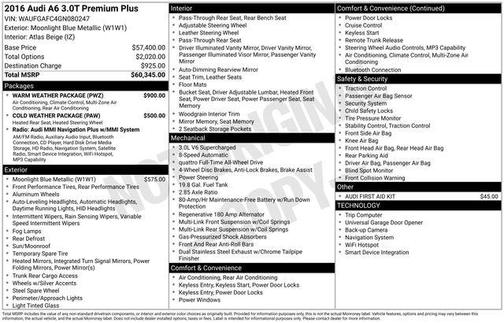 2016 Audi A6 3.0T Premium Plus