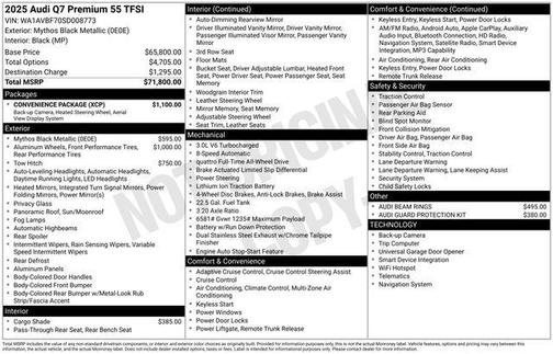 2025 Audi Q7 55 Premium