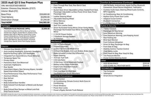 2025 Audi Q3 45 S line Premium Plus