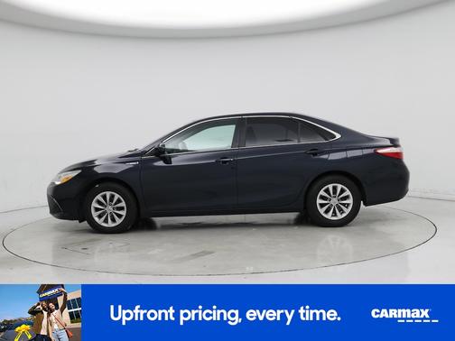 Blue 2017 Toyota Camry Hybrid LE