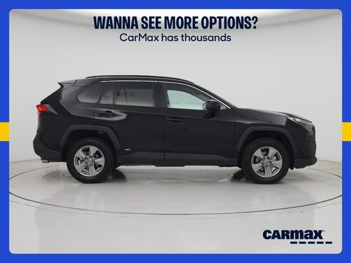 Black 2023 Toyota RAV4 Hybrid LE