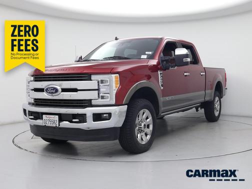 Red 2019 Ford F-250 King Ranch