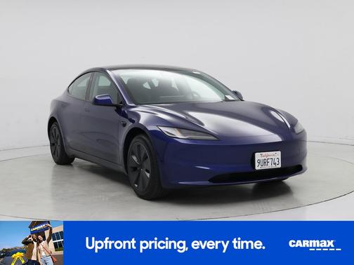 Blue 2025 Tesla Model 3 Long Range