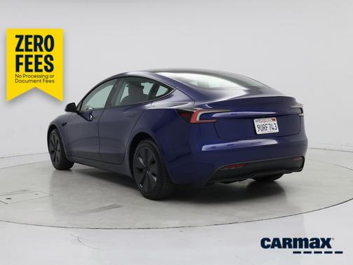 Blue 2025 Tesla Model 3 Long Range
