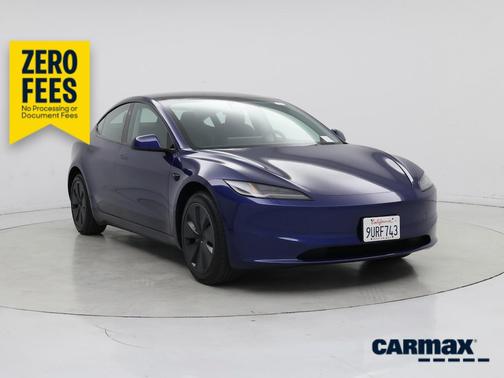 Blue 2025 Tesla Model 3 Long Range