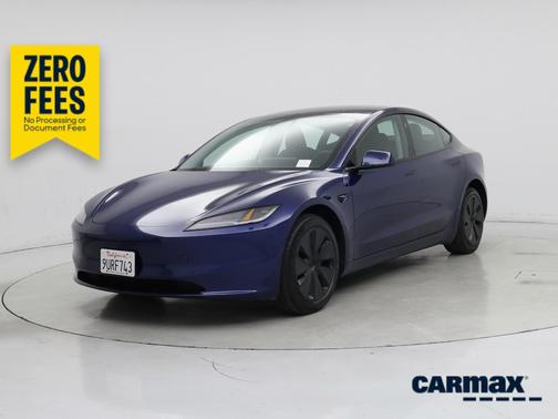 Blue 2025 Tesla Model 3 Long Range