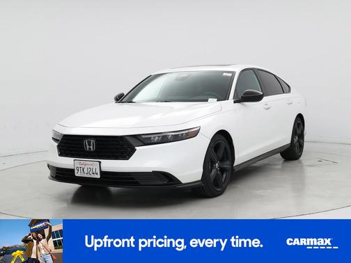 White 2025 Honda Accord Hybrid Sport-L