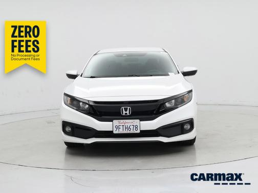 White 2019 Honda Civic Sport