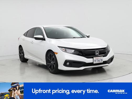 White 2019 Honda Civic Sport