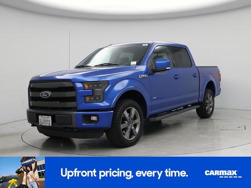 Blue 2015 Ford F-150 Lariat