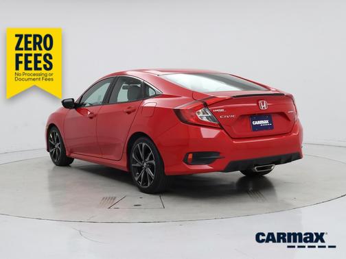 Red 2019 Honda Civic Sport