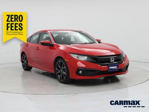 Red 2019 Honda Civic Sport