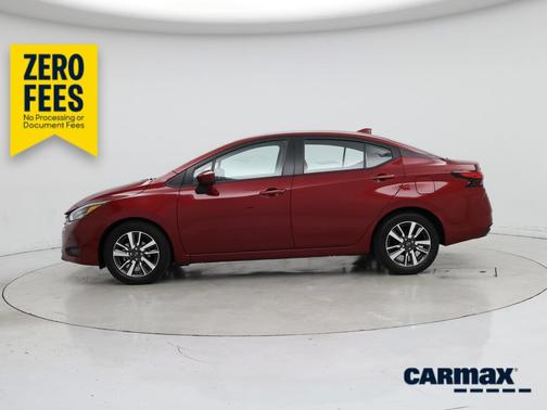 Red 2025 Nissan Versa SV