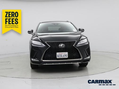 Black 2022 Lexus RX 350 F-SPORT Handling