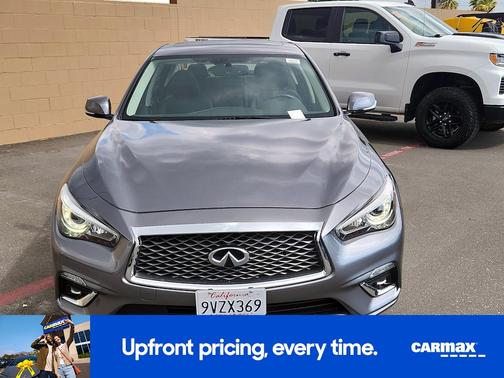 Gray 2019 INFINITI Q50 Luxe