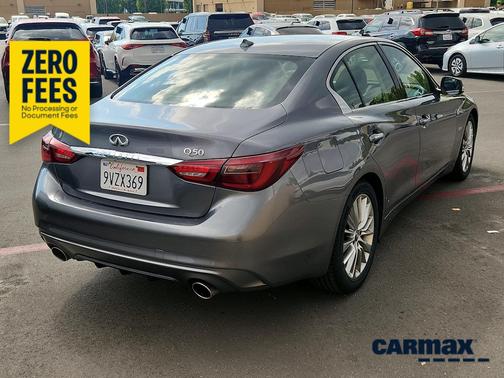 Gray 2019 INFINITI Q50 Luxe