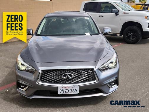 Gray 2019 INFINITI Q50 Luxe