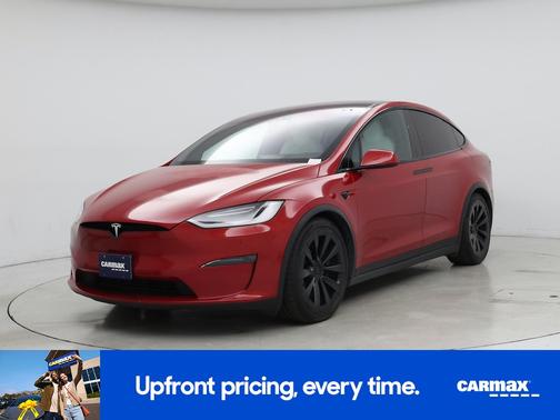 Red 2023 Tesla Model X Plaid