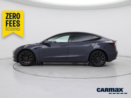 Gray 2023 Tesla Model 3 Performance