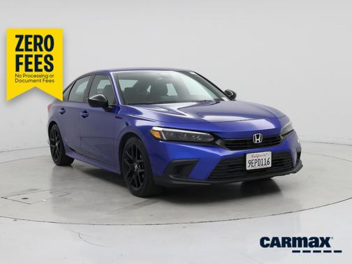 Blue 2022 Honda Civic Sport