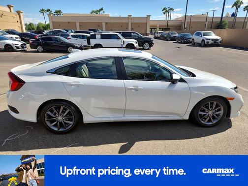 White 2020 Honda Civic EX-L