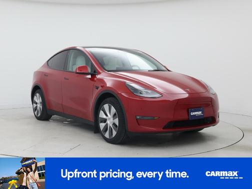 Red 2022 Tesla Model Y Long Range