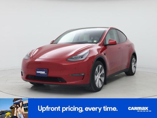 Red 2022 Tesla Model Y Long Range