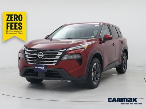 Red 2025 Nissan Rogue SV
