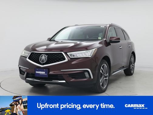 Red 2017 Acura MDX Advance