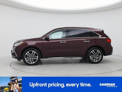 Red 2017 Acura MDX Advance