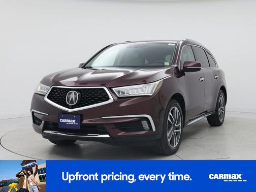 Red 2017 Acura MDX Advance