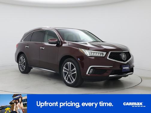 Red 2017 Acura MDX Advance