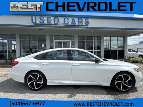 White 2022 Honda Accord Sport 1.5T