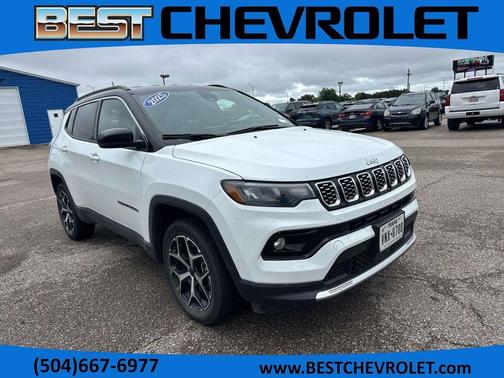 Bright White Clearcoat 2025 Jeep Compass Limited