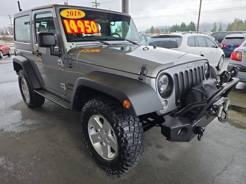Gray 2018 Jeep Wrangler JK Sport