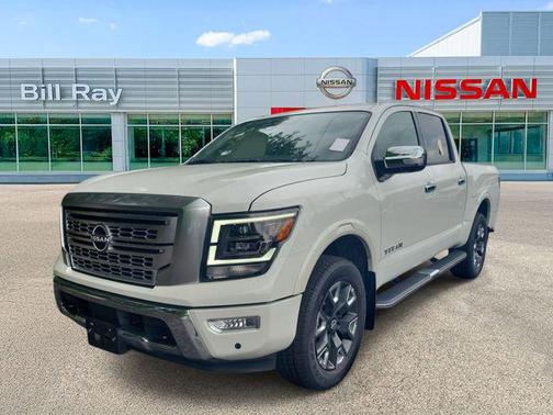 Pearl White Tricoat 2024 Nissan Titan Platinum Reserve