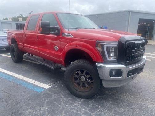 Vermillion Red 2013 Ford F-350 Lariat