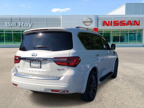 Moonstone White 2024 INFINITI QX80 SENSORY AWD
