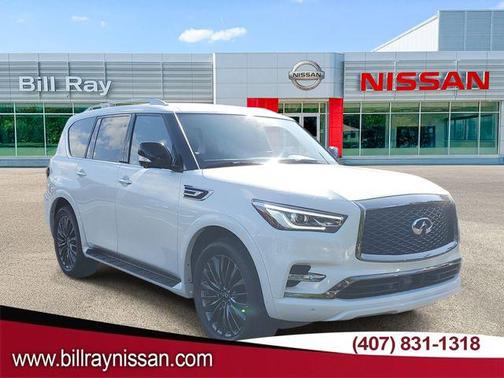Moonstone White 2024 INFINITI QX80 SENSORY AWD