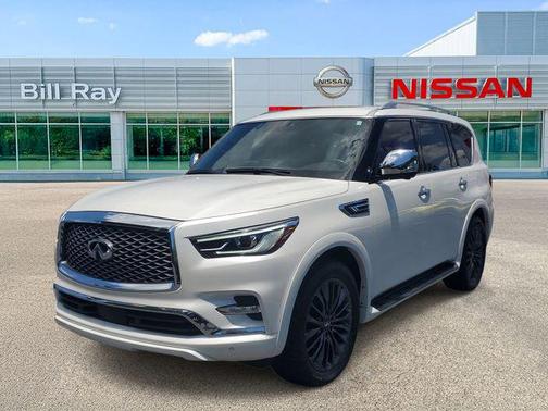 Moonstone White 2024 INFINITI QX80 SENSORY AWD