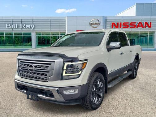 Pearl White 2021 Nissan Titan Platinum Reserve