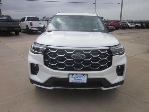 White Metallic 2025 Ford Explorer Platinum