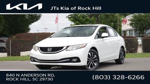 White Orchid Pearl 2013 Honda Civic EX-L