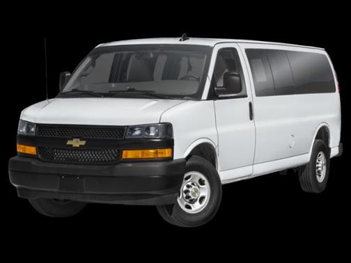 Summit White 2025 Chevrolet Express 3500 RWD 3500 Extended Wheelbase LT