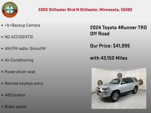 Classic Silver Metallic 2024 Toyota 4Runner TRD Off Road