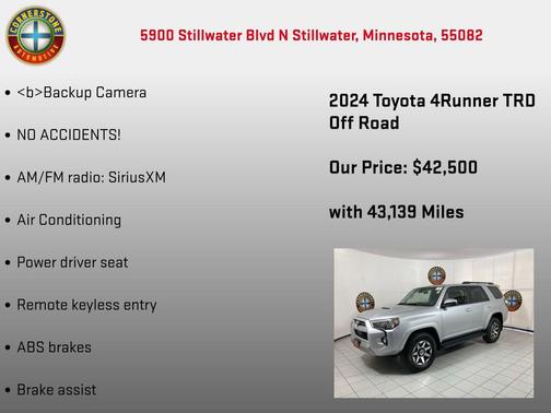 Classic Silver Metallic 2024 Toyota 4Runner TRD Off Road
