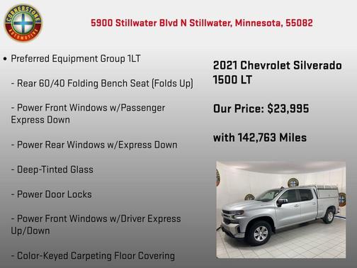 Gray 2021 Chevrolet Silverado 1500 LT